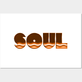 SOUL //// Retro Soul 70s Music Fan Design Posters and Art